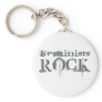 Feminists Rock Keychain