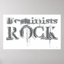 Feminists Rock Poster