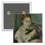 Femme au Chat - Pierre Auguste Renoir Pins