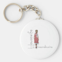 Femme au foyer de PIÈCE EN T Extraordinaire Porte-clef