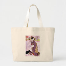 Femme dans le pourpre sac fourre-tout