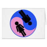 Femme d'homme de Yin Yang cartes