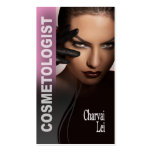 Femme Fatale Cosmetologist Makeup Artist Business Cards
