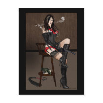 Femme Fatale - Dominatrix Post Card