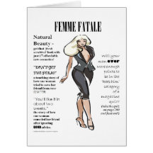 Femme Fatale Women's Card