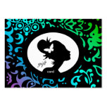 Femme GBP de papillon de chèque-cadeau de salon Modèles De Cartes De Visite