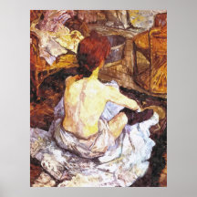 Femme impressionniste d'aquarelle dans la salle de affiches