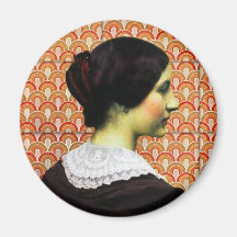 femme vintage magnets pour réfrigérateur