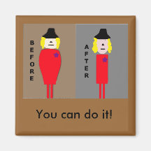 Femmes d'aimant d'encouragement de perte de poids