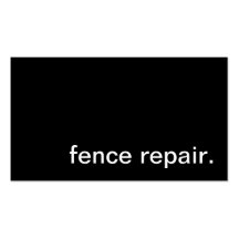 Fence Repair Business Card