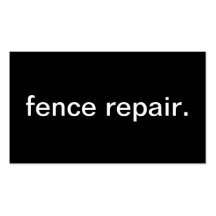 Fence Repair Business Card