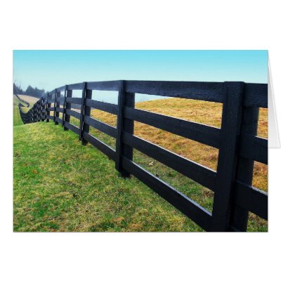 Fenced Greeting Card by jennyhansell
