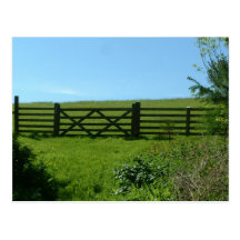 Fences to nowhere postcard