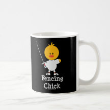 Fencing Chick Mug