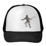 Fencing; Cool Black Mesh Hats