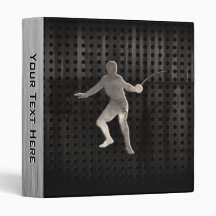 Fencing; Cool Black Vinyl Binder
