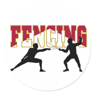 Fencing Match Stickers by alternateworlds