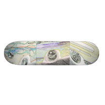 Fenders and Flames Skate Board Deck