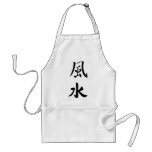 feng shui character sign apron