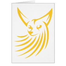 Fennec Fox in Swish Drawing Style Cards