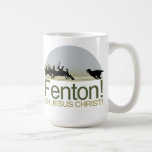 Fenton! the dog chasing deer in Richmond Park Mugs