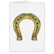 Fer à cheval carte de vœux