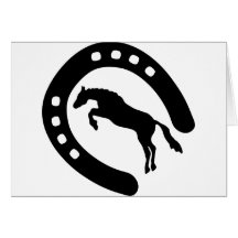 fer à cheval-et-cheval cartes
