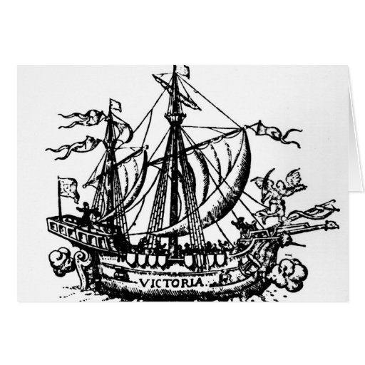 Ferdinand Magellan's boat 'Victoria' Greeting Card