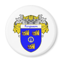 Fergn Coat of Arms/Family Crest  (Mantled) Refrigerator Magnet