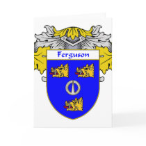 Ferguson Coat of Arms/Family Crest  (Mantled) Greeting Cards