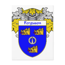 Ferguson Coat of Arms/Family Crest  (Mantled) Post Cards