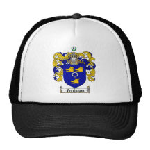 FERGUSON FAMILY CREST -  FERGUSON COAT OF ARMS TRUCKER HAT
