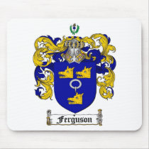 FERGUSON FAMILY CREST -  FERGUSON COAT OF ARMS MOUSE MAT