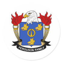 Ferguson Family Crest Stickers