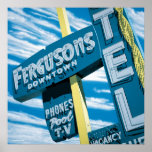 Fergusons Motel Poster Print