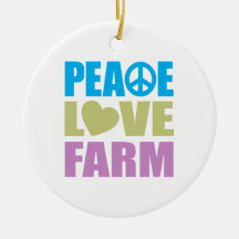 Ferme d'amour de paix décoration pour sapin de noël