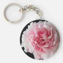 Fern Peony Keychain