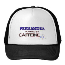 Fernandez powered by caffeine trucker hat