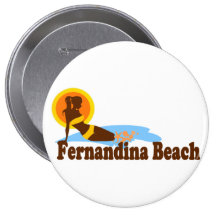 Fernandina Beach. Pinback Buttons