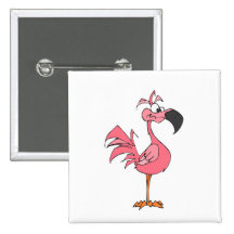 Fernando Flamingo Button