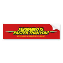 Fernando is Faster than you! (Red Sticker)