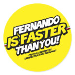 Fernando is Faster than you! (Yellow Sticker)