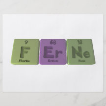 Ferne as Iron Erbium Neon Personalized Flyer