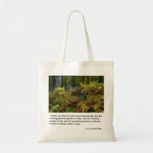Ferns and Stones - ee Cummings quote Canvas Bags