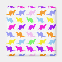 Ferret (4) refrigerator magnet