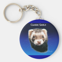 Ferret Classic Sable Keychains