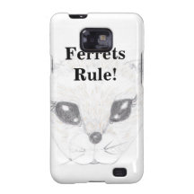 Ferret Face Picture Drawn in Pencil Samsung Galaxy Cases