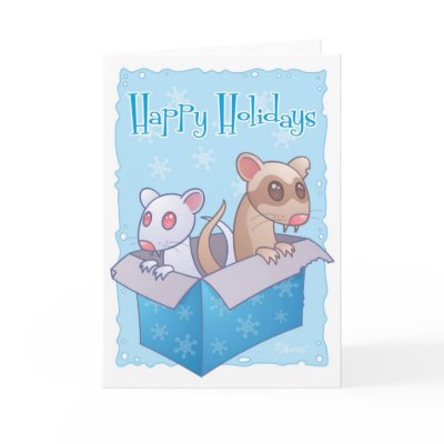 Ferret Holiday Card by fizzgig