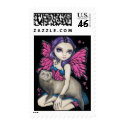 "Ferret with Butterfly Wings" Stamp
