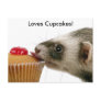 Ferrets Love Cupcakes Postcard
